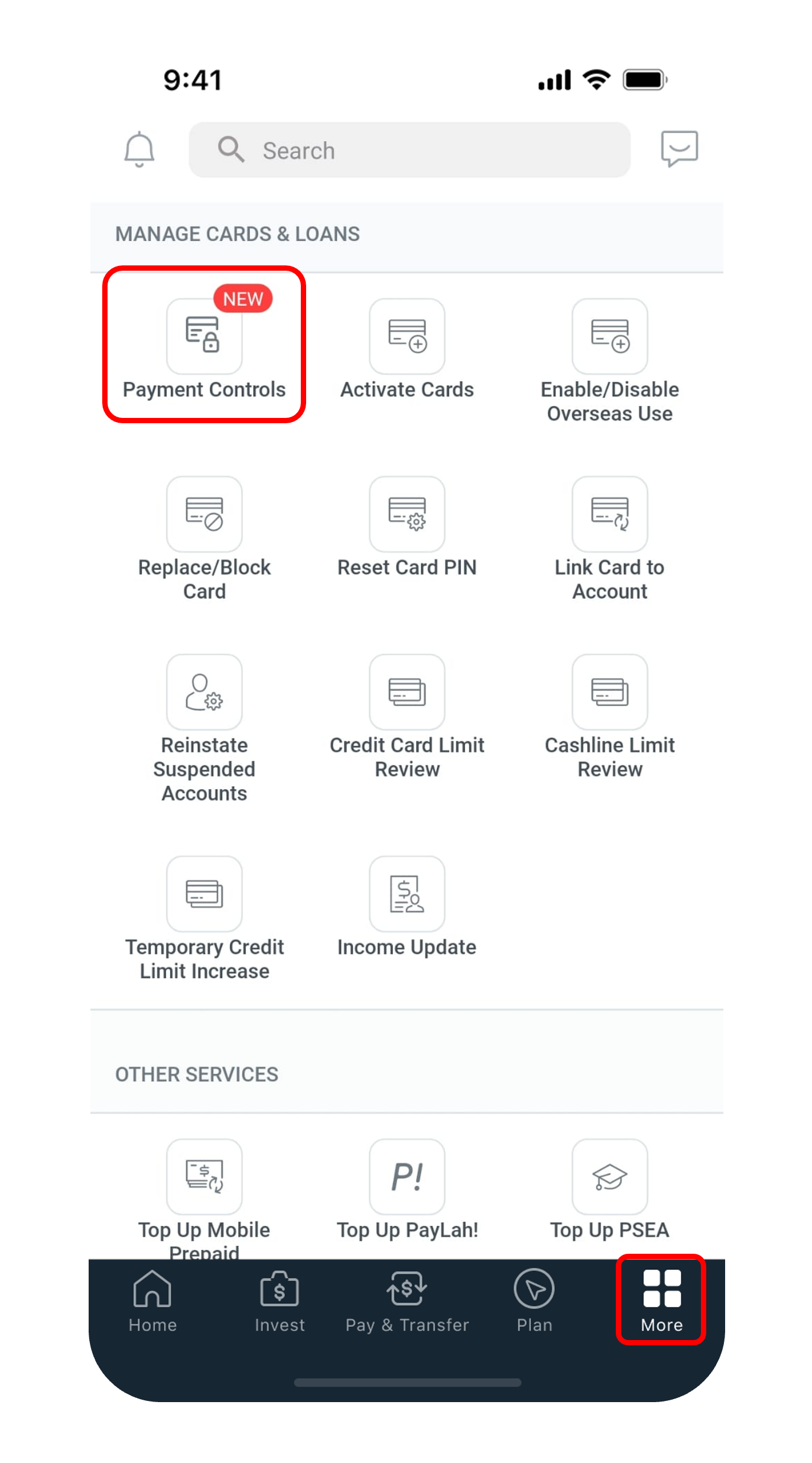 Open Payment Controls