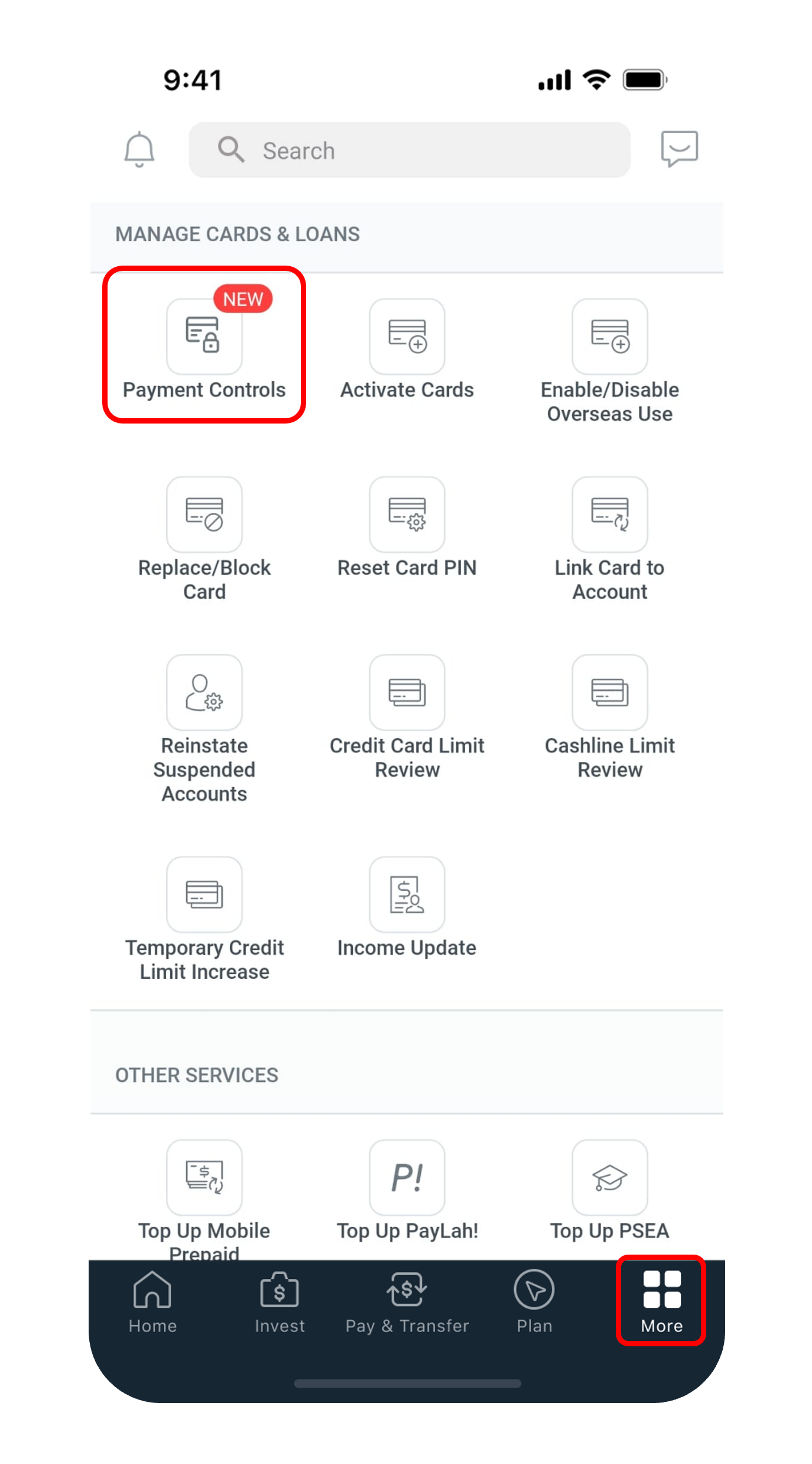 Open Payment Controls