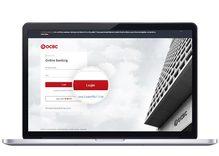 Log in to Online Banking